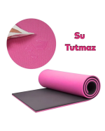 10 mm Yoga Spor Matı Çift Taraflı Kullanım Kaymaz Doku Esnek Dayanıklı Fitness Minderi - Görsel 5