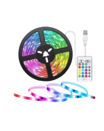 5 Metre RGB LED Şerit Kumandalı 5050 Renk Değiştiren LED Strip - Görsel 5