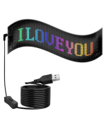 LED Matrix Panel RGB Yazı Yazma Animasyonlu Telefon Kontrollü Akıllı Ekran - Görsel 5