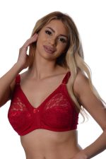 Bordo Dantelli Toparlayıcı Sütyen - 503 - Beden 100 - Görsel 2