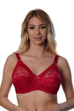 Bordo Dantelli Toparlayıcı Sütyen - 503 - Beden 110 - Görsel 5