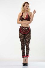 Siyah Kırmızı Fantezi Hizmetçi Kostüm - 4004 - Beden L/XL - Görsel 5