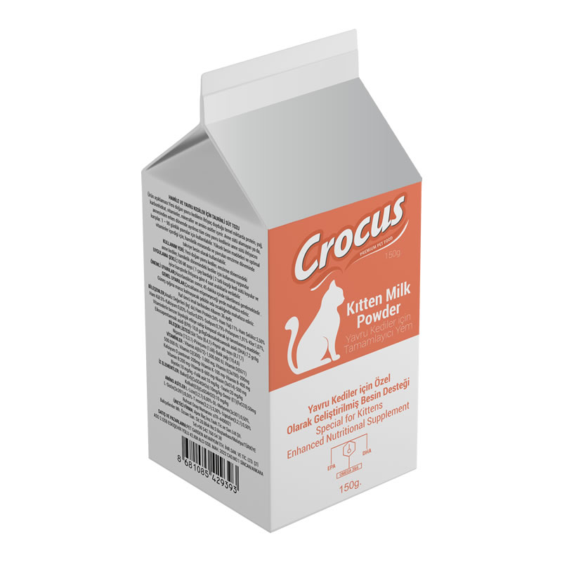 10c7338eb0c8b4a435ed924919afc906.jpg CROCUS YAVRU KEDI (KITTEN) SÜT TOZU 150 GR X 2 ADET - Görsel 1