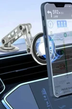 Newface Q50 Yapışkanlı 360 Derece Ayarlanabilir Manyetik Magsafe Araç Tutucu - Siyah