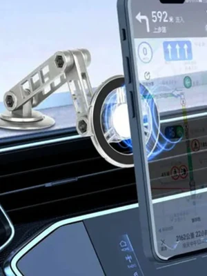 Newface Q50 Yapışkanlı 360 Derece Ayarlanabilir Manyetik Magsafe Araç Tutucu - Siyah