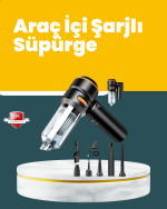 Araç İçi Derinlemesine Temizlik İçin Kompakt ve Ergonomik El Süpürgesi - Görsel 5