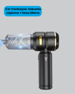 Araç İçi Derinlemesine Temizlik İçin Kompakt ve Ergonomik El Süpürgesi - Görsel 2
