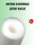 Şeffaf mutfak raflığı ve çekmece kaplaması kaydırmaz pvc - Görsel 5