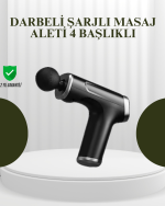 USB Type-C Şarjlı Taşınabilir Masaj Tabancası - Görsel 5