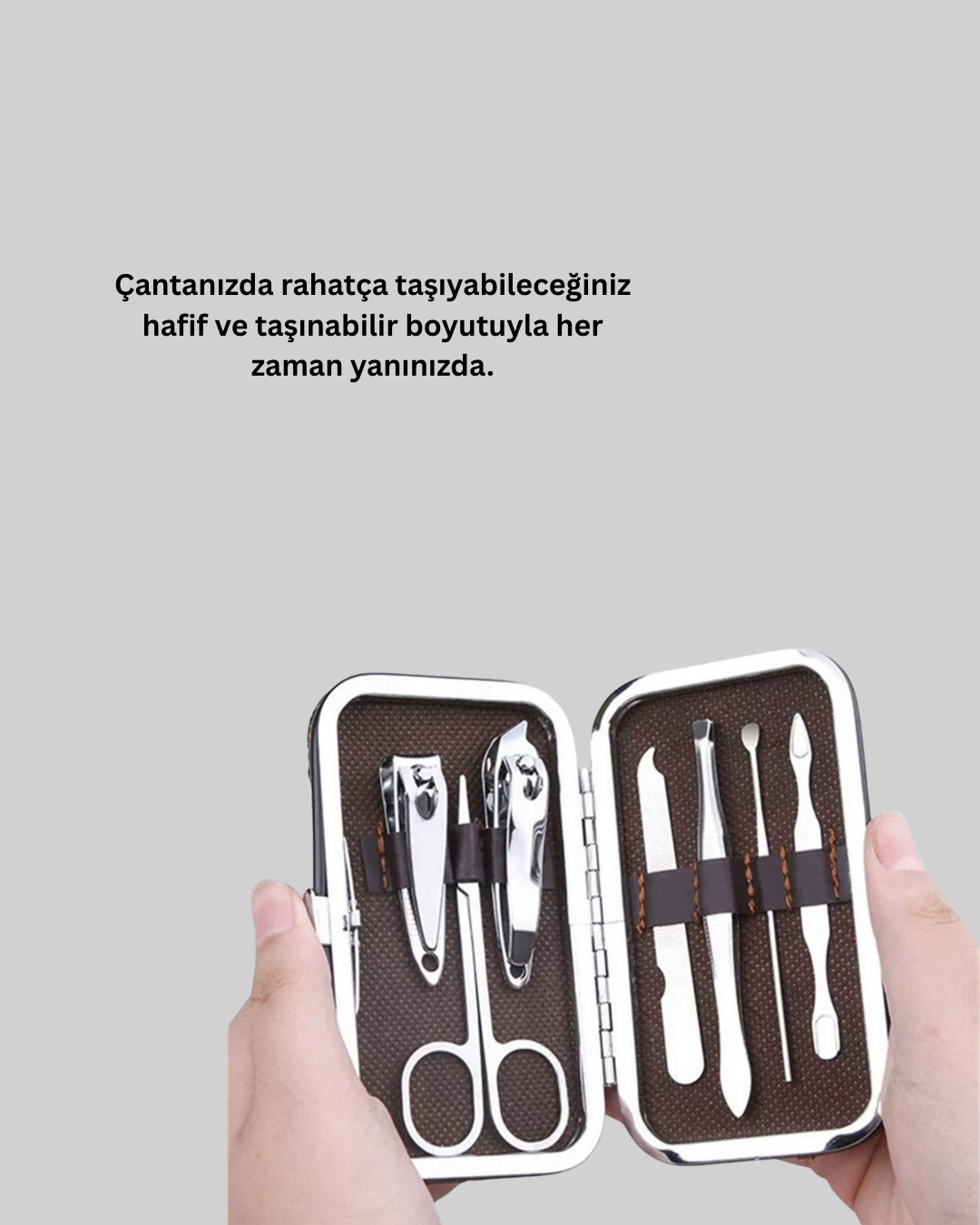 1209990_7-25.png Tırnak ve Kaş Bakımına Özel Paslanmaz Çelik Set - Görsel 1