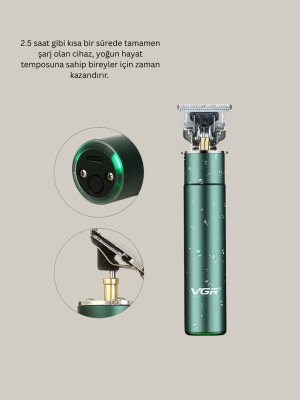 Ergonomik Tasarımlı Dayanıklı Metal Gövdeli Saç Kesme Makinesi