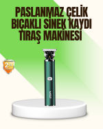Koyu Yeşil Profesyonel Metal Gövdeli Saç Kesme Makinesi - Görsel 5