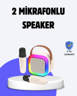 Taşınabilir Bluetooth Karaoke Hoparlör – 2400 mAh Batarya - Görsel 4