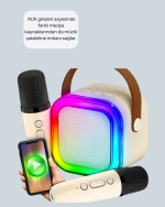 Taşınabilir Bluetooth Karaoke Hoparlör – 2400 mAh Batarya - Görsel 2