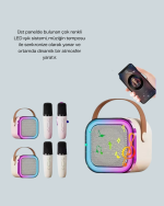 Taşınabilir Bluetooth Karaoke Hoparlör – 2400 mAh Batarya - Görsel 3