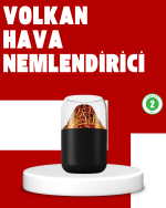 Volkanik Tasarımlı LED Işıklı Ultrasonik Nemlendirici - Görsel 5