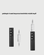 Hızlı Şarjlı Bluetooth Ses Alıcısı – Ev, Araç ve Ofis İçin - Görsel 3