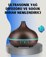 Ev ve Ofis İçin Sessiz Ultrasonik Hava Nemlendirici - Görsel 5