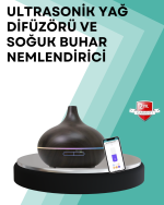 Büyük Su Hazneli Ultrasonik Difüzör ve Oda Nemlendirici - Görsel 5