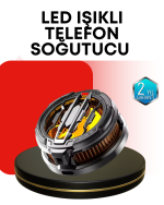 RGB Işıklı Sessiz Fanlı Telefon Soğutucu - Görsel 5