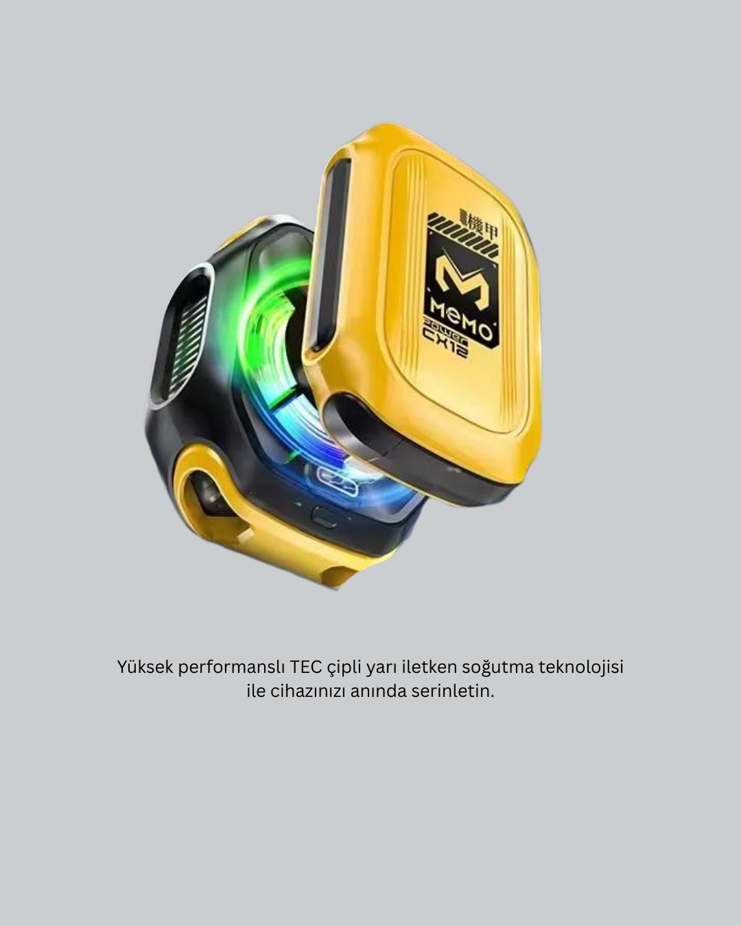1210081_7-10.png 2000mAh Bataryalı Kablosuz Taşınabilir Cihaz Soğutucu - Görsel 1