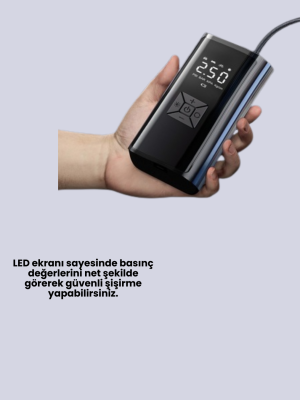 Bisiklet, Motosiklet ve Araçlar İçin Çok Amaçlı Hava Pompası