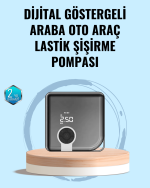 Type-C Şarj Girişli Taşınabilir Elektrikli Hava Pompası - Görsel 5