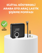 Çok Fonksiyonlu Akıllı Lastik Şişirme Cihazı - Görsel 5