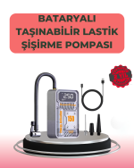 Çok Fonksiyonlu Araç, Bisiklet, Top Uyumlu Elektrikli Hava Pompası - Görsel 5