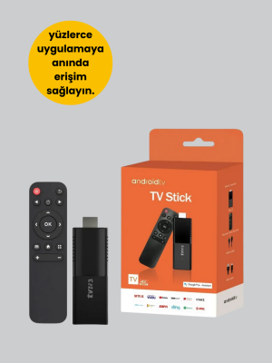 Android TV Stick 4K Ultra HD Görüntü Destekli