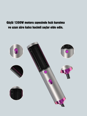 Salon Kalitesinde Saç Bakımı Sunan Şekillendirici Fırça