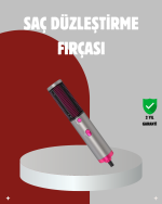 Elektriklenme Önleyici İyonik Saç Şekillendirme Fırçası - Görsel 5