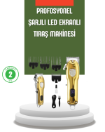 Güçlü Motorlu LCD Ekranlı Şarjlı Tıraş ve Şekillendirme Makinesi - Görsel 5