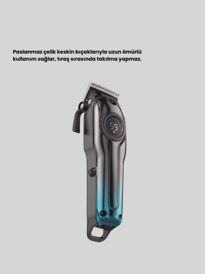 USB Type-C Şarjlı Kablosuz/Kablolu Erkek Tıraş Makinesi