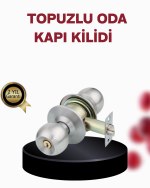 Paslanmaz Çelik Dayanıklı Topuzlu Kapı Kilidi - Görsel 5