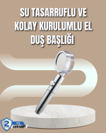 360° Ayarlanabilir Çok Fonksiyonlu Duş Başlığı - Görsel 5