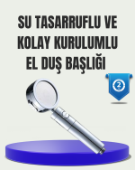 Masaj ve Yağmur Modlu Su Tasarruflu Duş Başlığı - Görsel 5