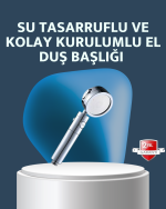 Yüksek Basınçlı 3 Fonksiyonlu Duş Başlığı - Görsel 5