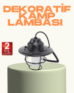 Hafif ve Taşınabilir Retro Tasarım Kamp Lambası - Görsel 5