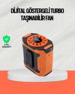 USB Şarjlı Güçlü Hız Ayarlı El ve Bel Fanı - Görsel 5