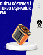 5000mAh Şarjlı Soğutma Fanı Taşınabilir - Görsel 5