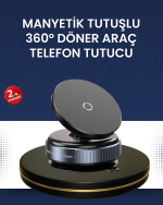 16 Mıknatıslı Araç Telefon Tutucu Kaymaz ve Güvenli - Görsel 5