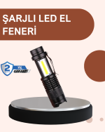Alüminyum Gövdeli 2000 Lümen Güçlü LED El Feneri - Görsel 5