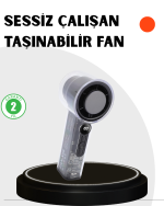 Kompakt Dijital Ekranlı Fan | 100 Seviye Hız + Sessiz Çalışma - Görsel 5