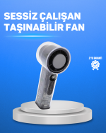 Ultra Sessiz USB Şarjlı Fan | Taşınabilir ve Hafif Tasarım - Görsel 5