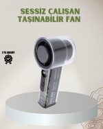 100 Kademeli Ayarlanabilir Mini Fan | Dijital Ekranlı Serinletici - Görsel 5