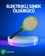 Pil ile Çalışan Elektrikli Sivrisinek Raketi | Kimyasal İçermeyen Hijyenik Çözüm - Görsel 5