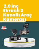 Full HD Çift Yönlü Araç Kamerası  Hareket Algılama  Döngüsel Kayıt - Görsel 5