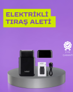 Kart Tasarımlı Şarjlı Tıraş Makinesi | 2 Başlıklı Hassas Kesim - Görsel 5