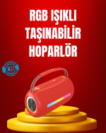 Suya Dayanıklı 20W RGB Hoparlör Bluetooth, USB, SD Kart ve AUX Girişli - Görsel 5